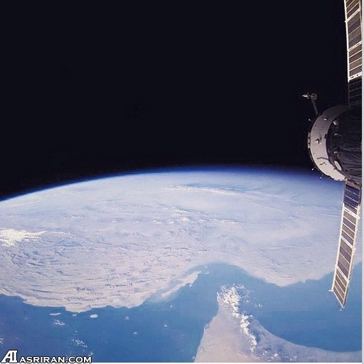 تصویر یک ماهواره از ایران