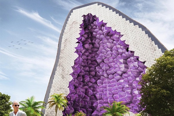 طراحی هتلی به شکل یاقوت بنفش+تصاویر