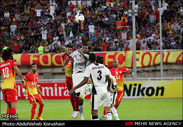 دیدار تیم های فوتبال فولاد خوزستان و السد قطر (عکس)
