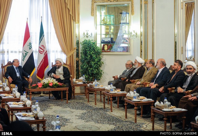 دیدار آملی‌لاریجانی با رییس قوه قضاییه عراق (عکس)