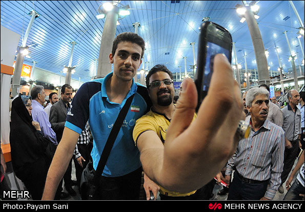 استقبال گرم از تیم ملی والیبال