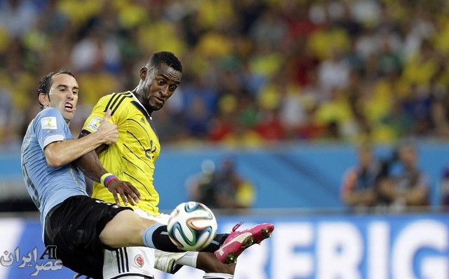 مسابقه کلمبیا و اوروگوئه (عکس)