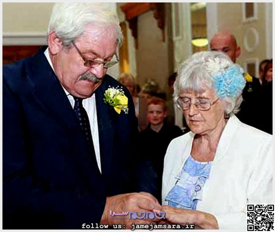 ازدواج پس از 42 سال نامزدی! (+عکس)