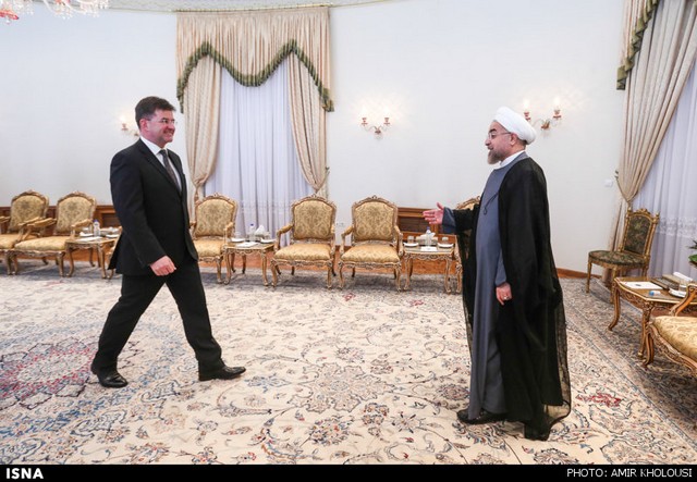 دیدار وزیر خارجه اسلواکی با روحانی (عکس)