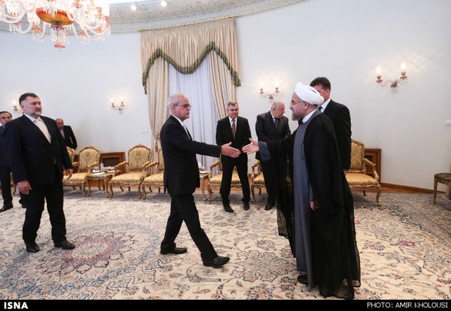 دیدار وزیر خارجه اسلواکی با روحانی (عکس)