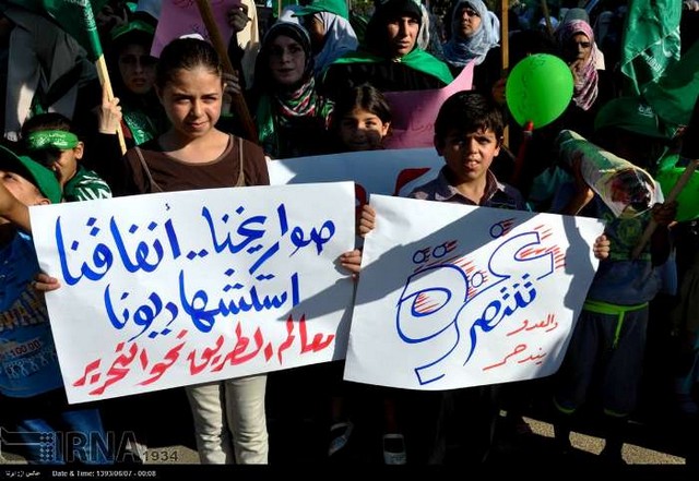 جشن پیروزی مقاومت در غزه (عکس)