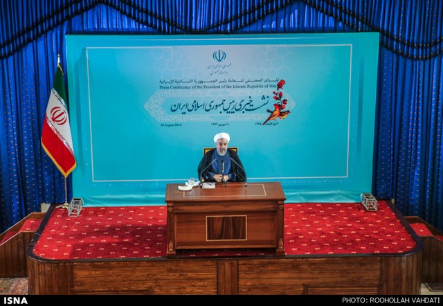 نشست خبری رییس جمهور (عکس)