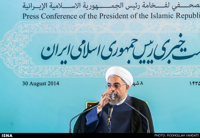 نشست خبری رییس جمهور (عکس)