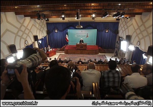 نشست خبری رییس جمهور (عکس)