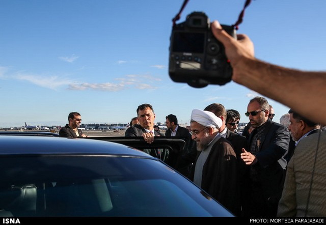 ورود روحانی به نیویورک (عکس)