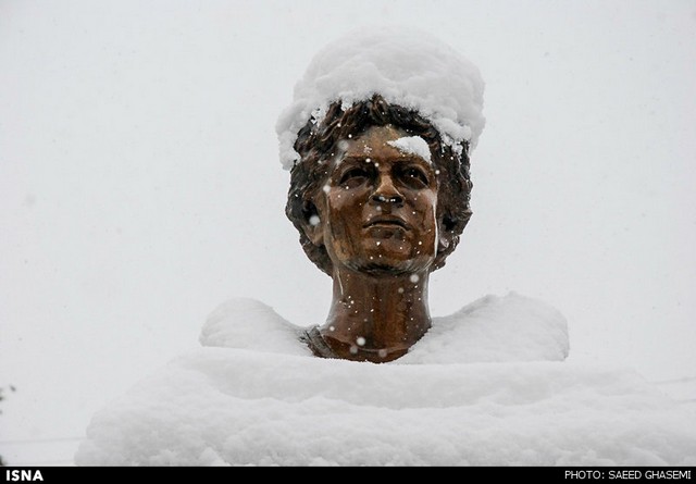 بارش برف در آذربایجان شرقی (عکس)