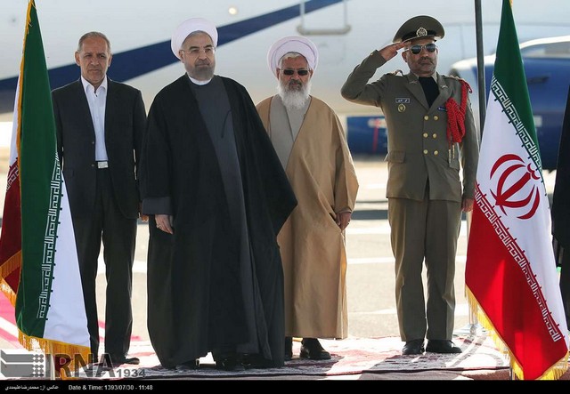 سفر روحانی به زنجان (عکس)