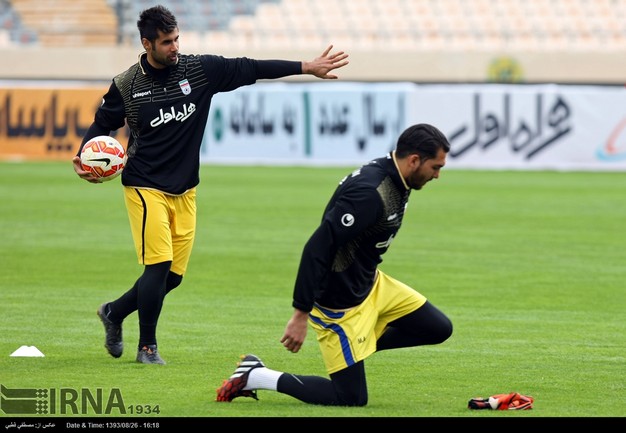 تمرین تیم ملی ایران دوشنبه(گزارش تصویری)