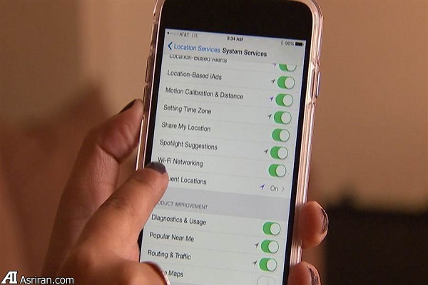 وقتی که گوشی هوشمند هر حرکت شما را ردیابی می کند وقتی که گوشی هوشمند هر حرکت شما را ردیابی می کند