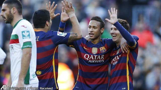 هت تریک مسی بارسا را بالا کشید(+گزارش تصویری)