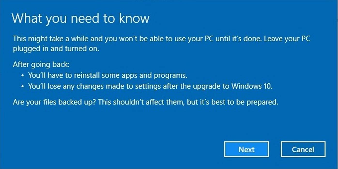 چگونه از ویندوز 10 به نسخه قبلی برگردیم؟ چگونه از ویندوز 10 به نسخه قبلی برگردیم؟