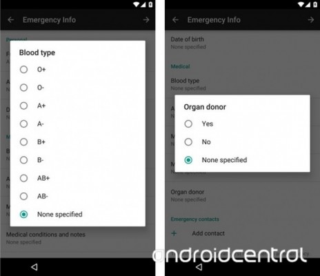 تجهیز اندروید N به صفحه نمایش اطلاعات اورژانسی تجهیز اندروید N به صفحه نمایش اطلاعات اورژانسی