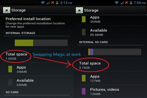 افزایش حافظهی داخلی گوشیهای اندرویدی افزایش حافظهی داخلی گوشیهای اندرویدی