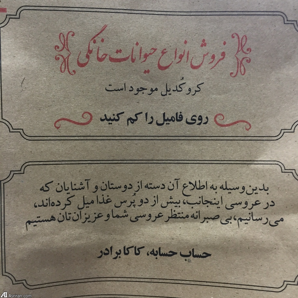 دو آگهی جالب (عکس)