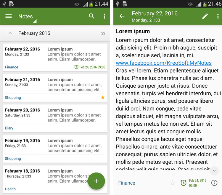 یادداشت برداری در اندروید با My Notes یادداشت برداری در اندروید با My Notes