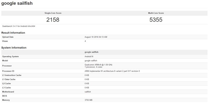 افشای نتایج بنچمارک گوشی نکسوس Sailfish گوگل افشای نتایج بنچمارک گوشی نکسوس Sailfish گوگل