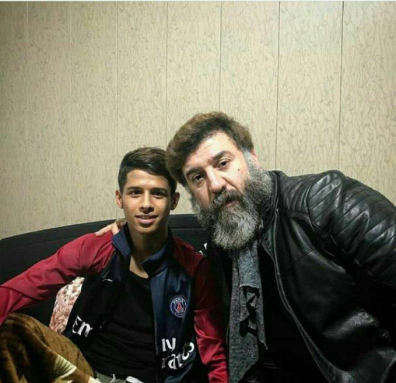 علی انصاریان به عیادت قائدی رفت (عکس)