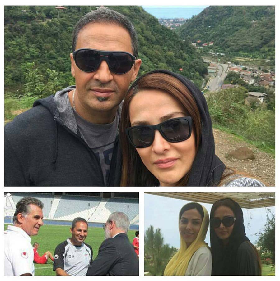 ازدواج مربی سابق تیم ملی با خواهر لیلا اوتادی (عکس)،