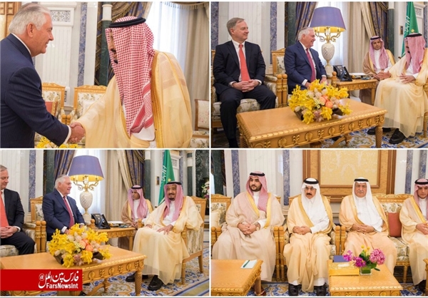 دیدار تیلرسون و پادشاه عربستان (+عکس)