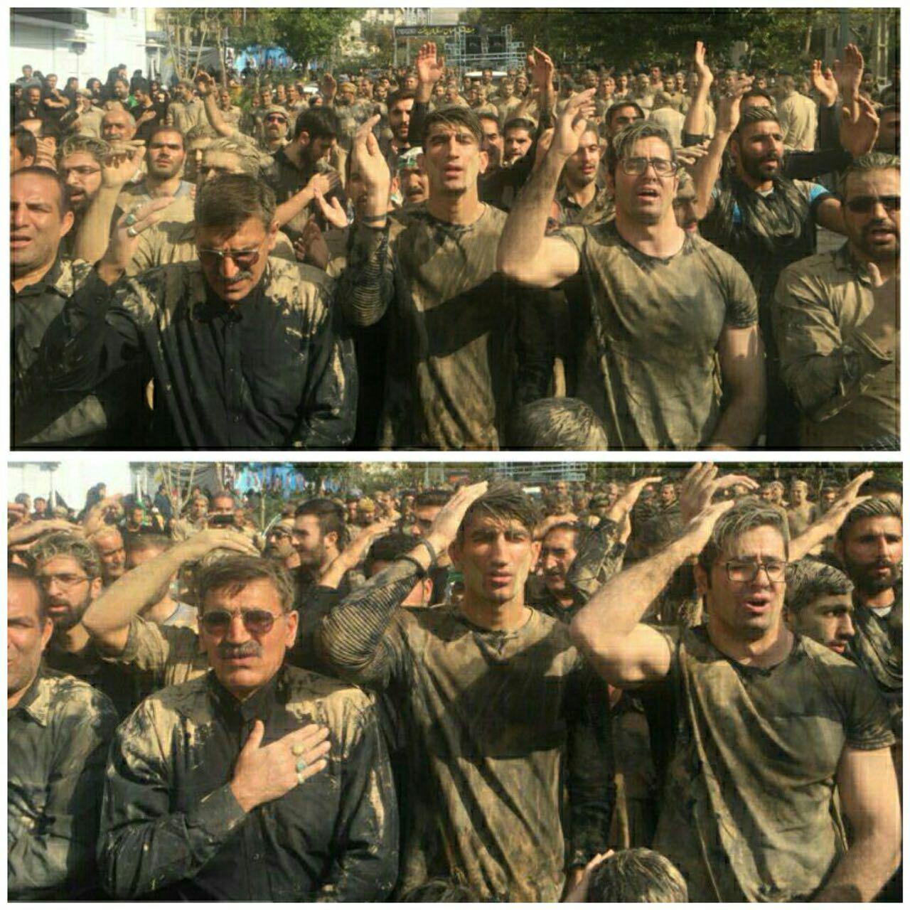 علیرضا بیرانوند در مراسم عزاداری عاشورای حسینی (عکس)