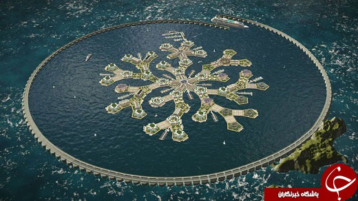 ساخته شدن شهری روی اقیانوس آرام تا ۲۰۲۲ (عکس)