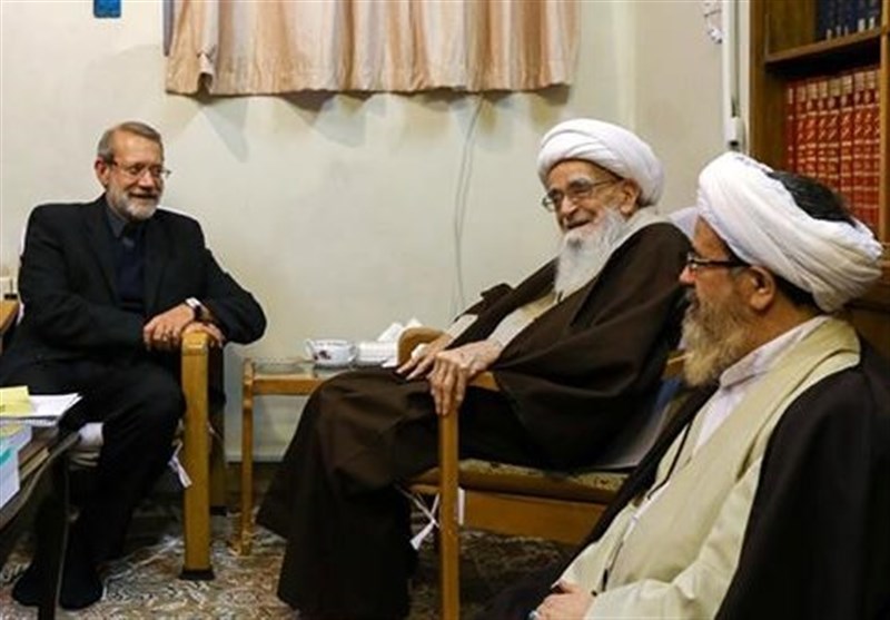 دیدار رئیس مجلس با مراجع تقلید در قم دیدار رئیس مجلس با مراجع تقلید در قم