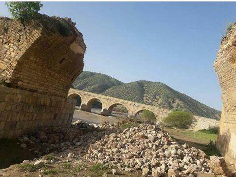 خسارت بارش&zwnj;های سالیانه به پل تاریخی کشکان