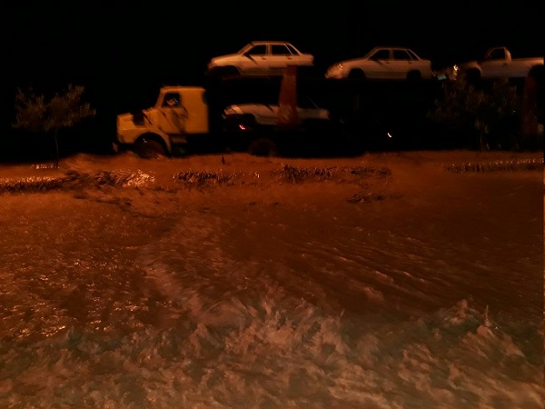 سیل شدید در مسکن مهر پلدختر (+عکس)