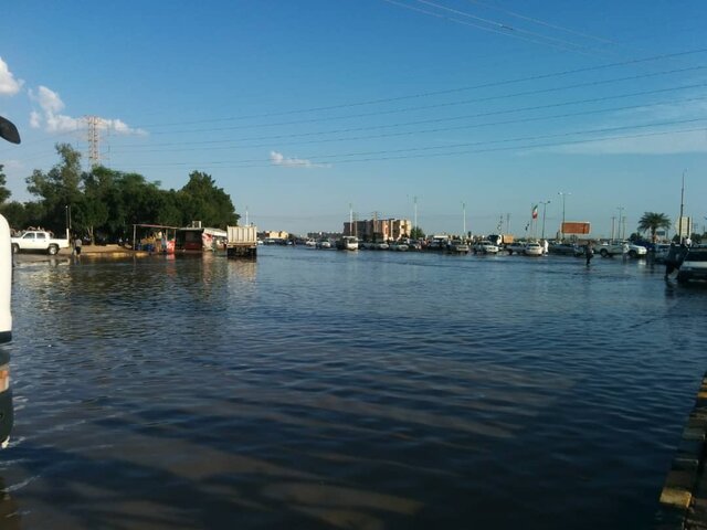 ورودی اهواز زیر آب رفت (+عکس)