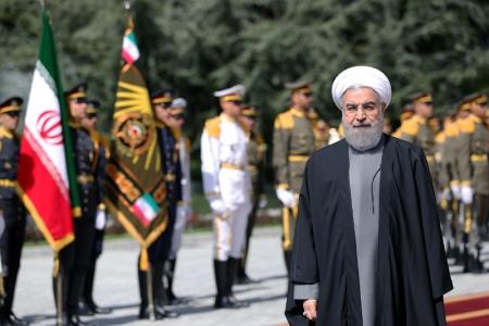 استقبال رسمی روحانی از امیر قطر