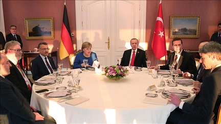 ضیافت شام اردوغان برای مرکل در استانبول