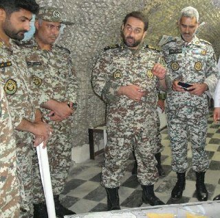 بازدید امیر اسماعیلی از سایت موشکی خارک