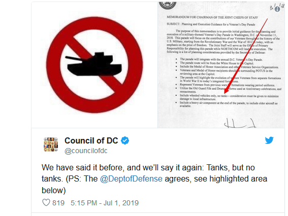 ترامپ: در جشن سالروز استقلال آمریکا تانک هم داریم ترامپ: در جشن سالروز استقلال آمریکا تانک هم داریم