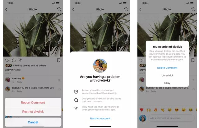 عدم نمایش نظرات توهین&zwnj;آمیز در اینستاگرام
