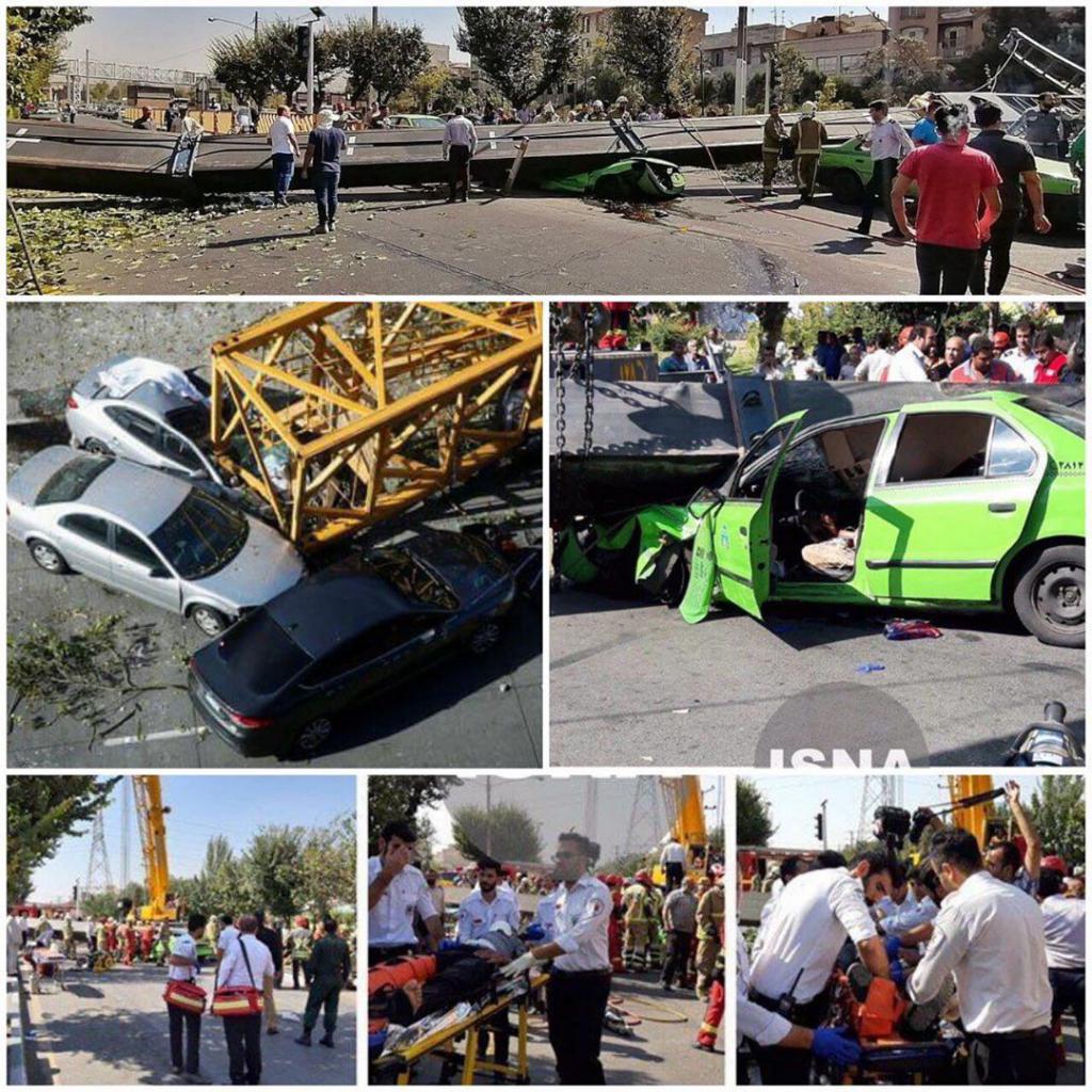 بازجویی از راننده و پیمانکار جرثقیل مرگ