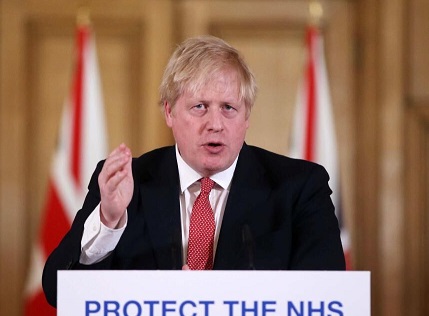 اولتیماتوم نخست وزیر انگلیس به مردم درباره قرنطینه کامل