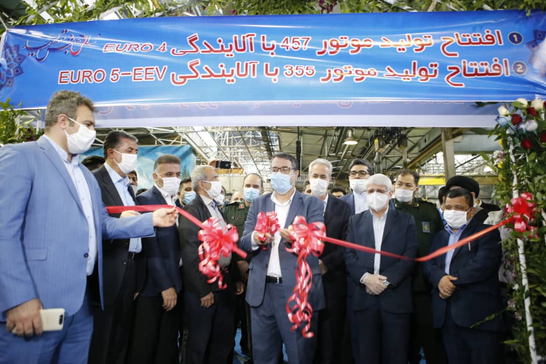 افتتاح خط تولید موتور دیزلی با استاندارد یورو4 و 5 با حضور وزیر صمت