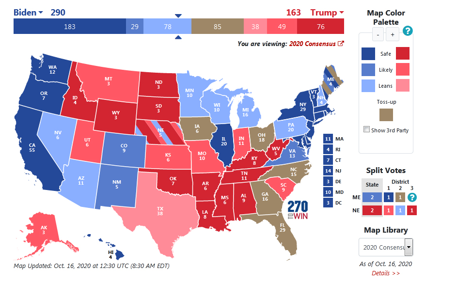انتخابات آمریکا: ترامپ آرای 6 ایالت مهم را از دست داد