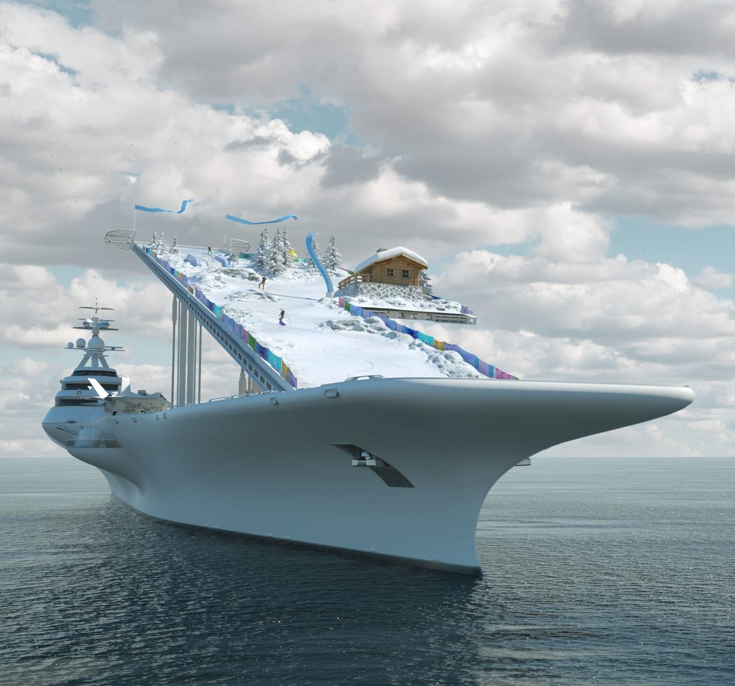 تبدیل یک ناو هواپیمابر به کشتی تفریحی برای نخستین بار در جهان