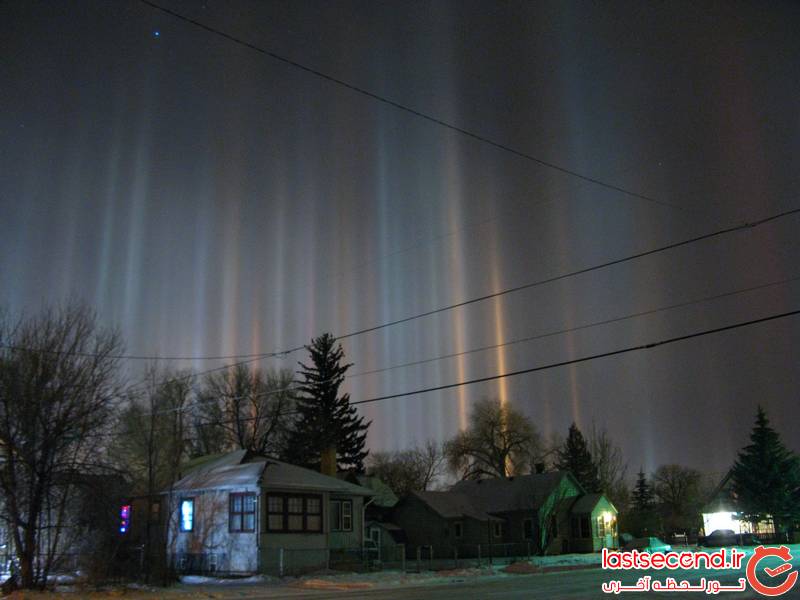 منظرههای باورنکردنی و خارق العاده در طبیعت (+عکس) ستونهای نور، روسیه