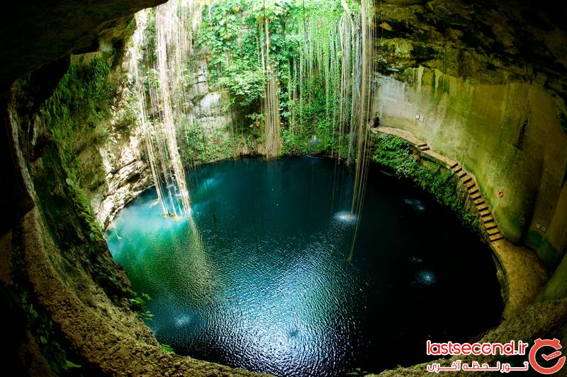 منظرههای باورنکردنی و خارق العاده در طبیعت (+عکس) چشمه زیرزمینی سنوت، مکزیک 