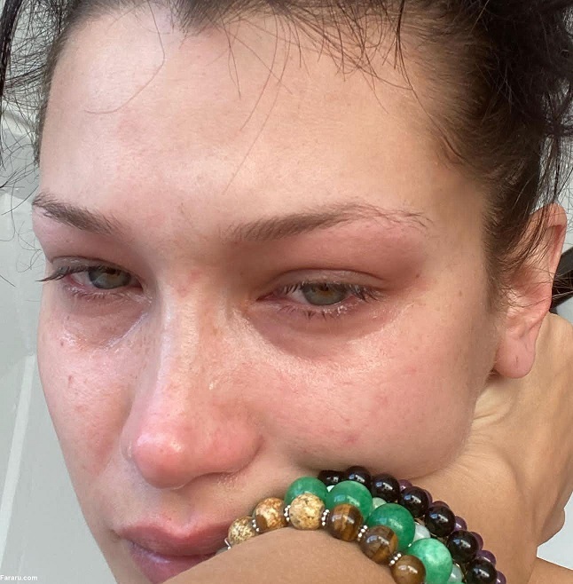 شوک به دنیای مد با رو شدن چهره واقعی “بلا حدید”/ عکس