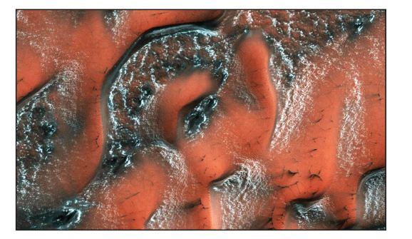 رنگ بهار در سیاره چهار فصل مریخ هویدا شد (+عکس)