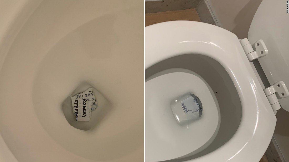 ترامپ اسناد محرمانه کاخ سفید را در توالت میریخت (+ عکس) ترامپ اسناد محرمانه کاخ سفید را در توالت میریخت (+ عکس)