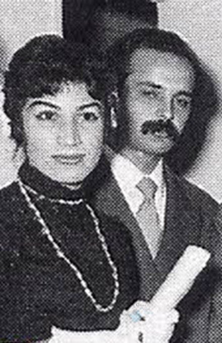 قاب تاریخی از هوشنگ ابتهاج و فروغ فرخزاد (عکس)